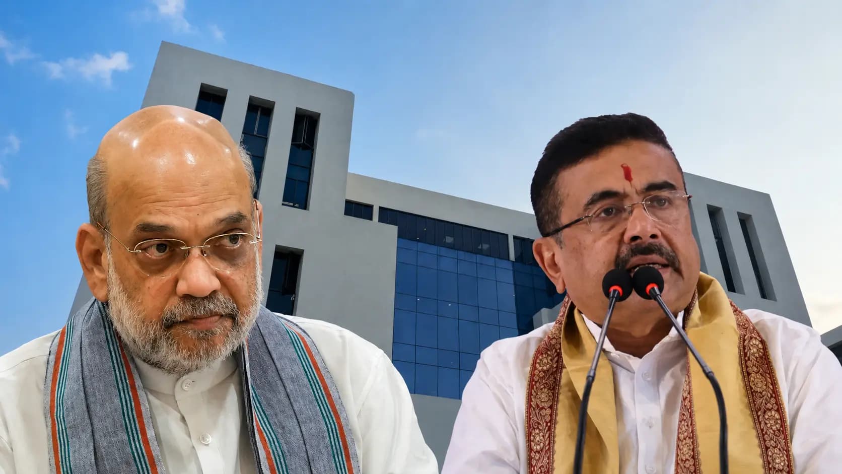 Union Home Minister Amit Shah and Suvendu Adhikari Virtually Inagurate New Bidhannagar Police Commissionerate Building