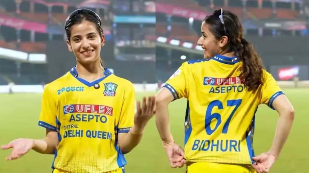 Here is all about Medhavi Bidhuri as the Delhi leg spinners 67 celebration goes viral