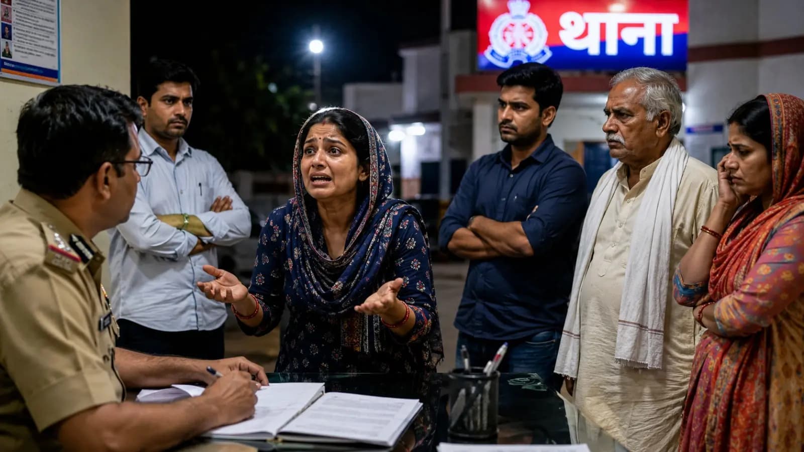 Woman Reaches Police Station Demanding to Live With Husband and Lover Viral Post