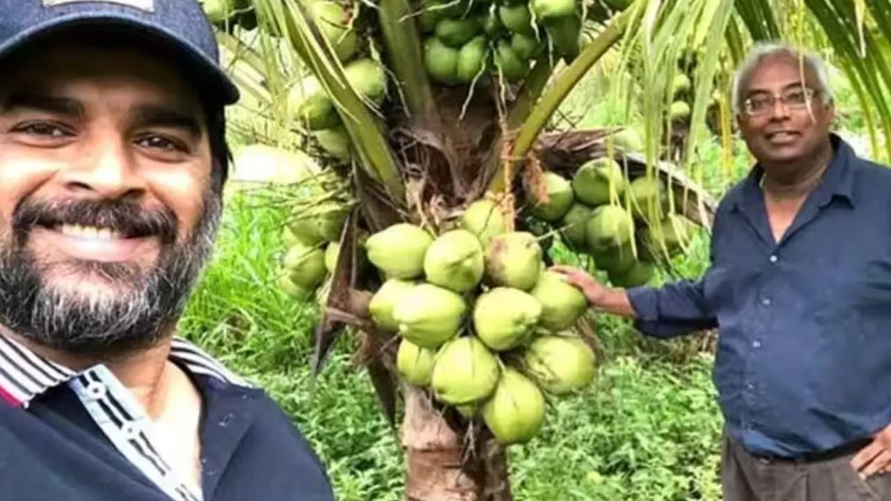 Actor R Madhavan learned Farming transform barren land to fruit garden and help Tamil Nadu Farmers to earn More Money