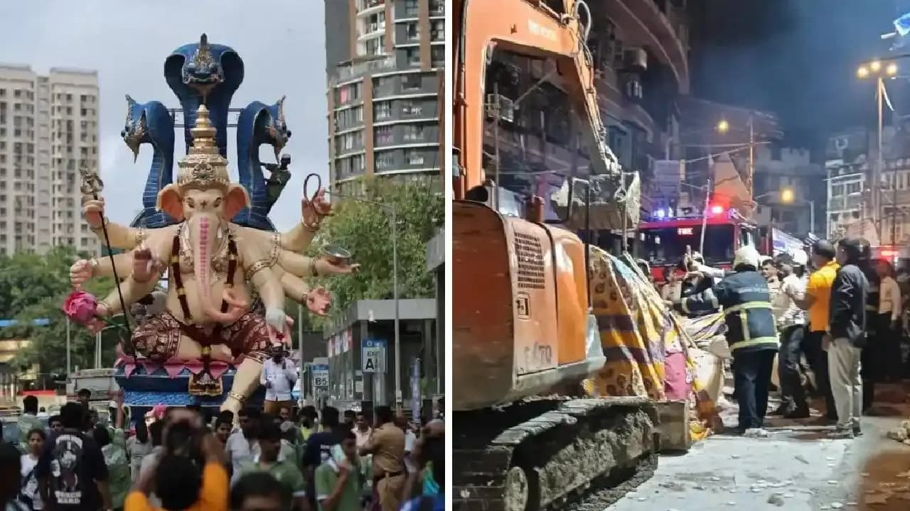 Two Killed, Five Injured As 22 Foot Ganesh Idol Falls On Them In Mumbai
