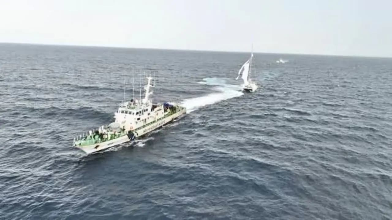Indian Coast Guard Rescues Two Sailors From Cargo Ship That Sank Off Odisha Coast 22 Still Missing
