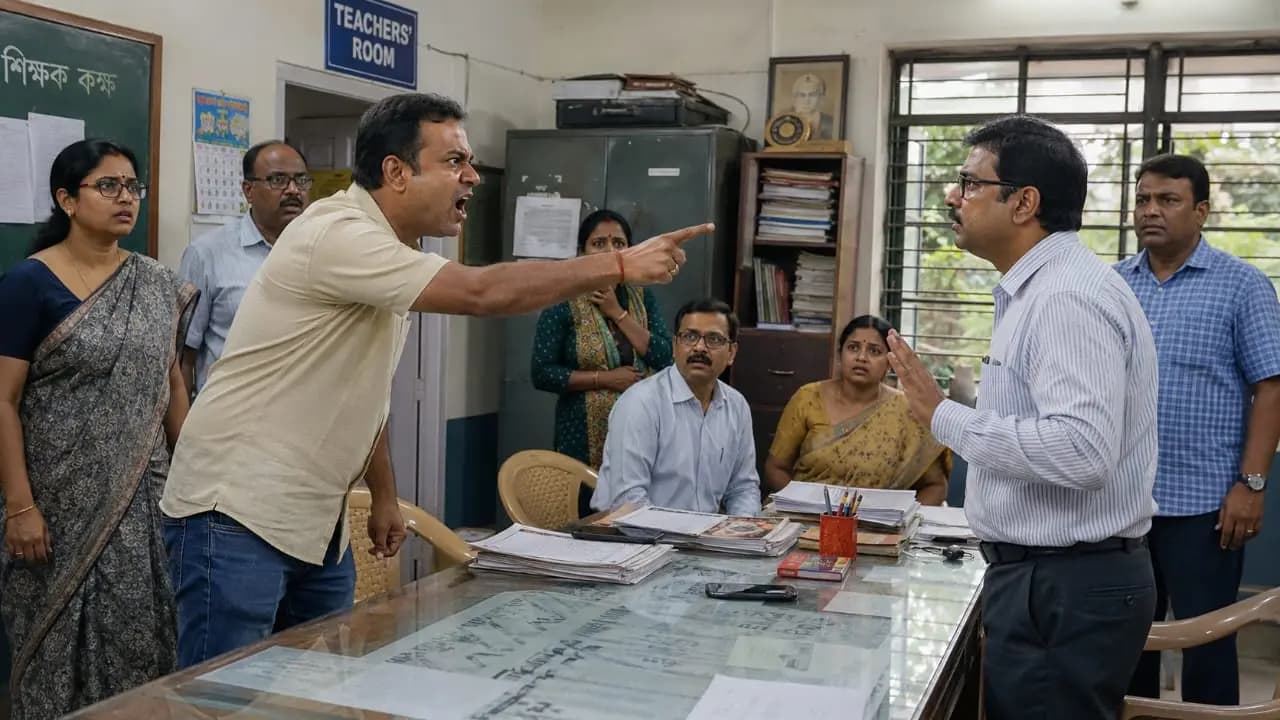 West Bengal Shocker: Headmaster, Teacher Got Beaten By Guardian After Scolding His Boy in Gopalnagar School in North 24 Pargana 