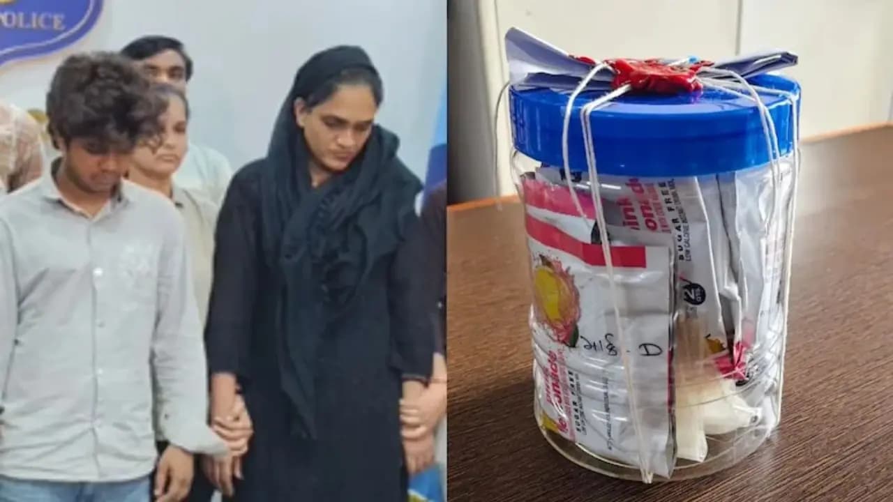 Former airhostess arrested Mephedrone Smuggling Gujarat 3০ Lakh