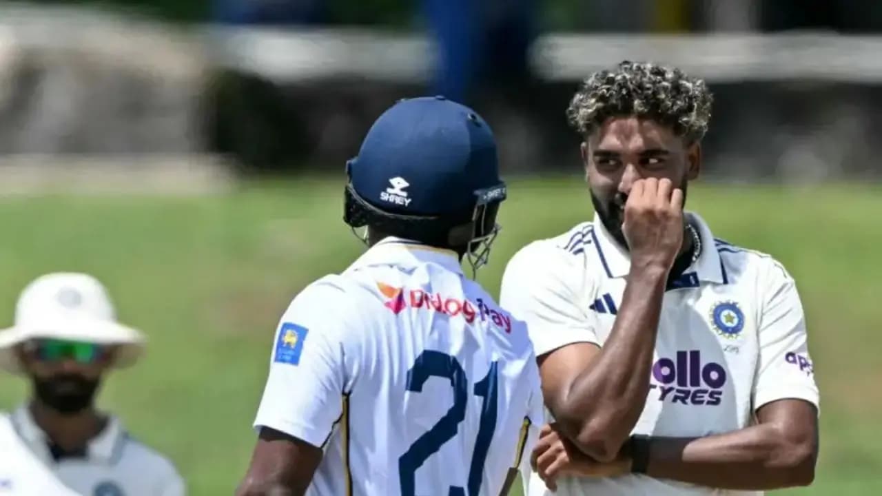Mohammed Sirajs sledging heated things up in Colombo  and Mishara walked back in the very next over of Prasidh Krishna
