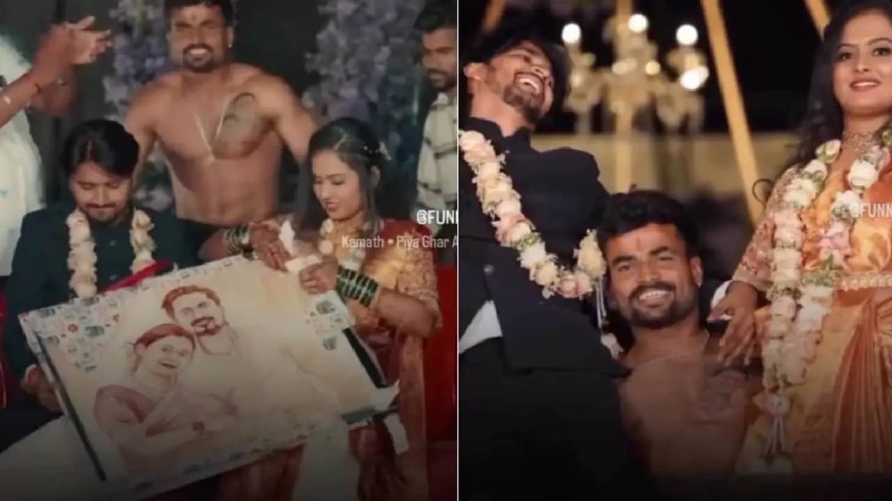 Wedding Gifts: Man Gets Tattoo Of Friend And His Newlywed Wife Faces On Chest