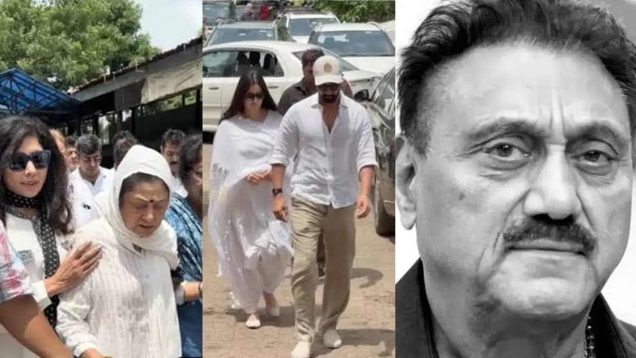 Final farewell to Kuku Kohli; Aruna Irani breaks down in tears; several Bollywood stars, including Vicky Kaushal and Katrina Kaif, attend the funeral