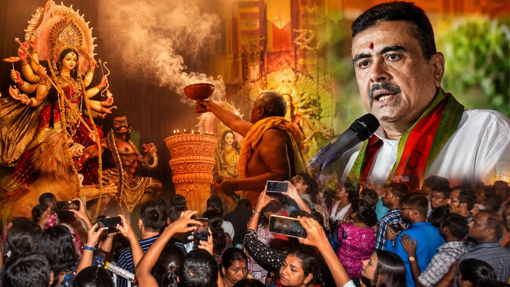 Suvendu In Puja Theme: CM Suvendu Adhikari to feature in a Kolkata Puja theme this year the historic journey from Nandigram to Nabanna will be depicted