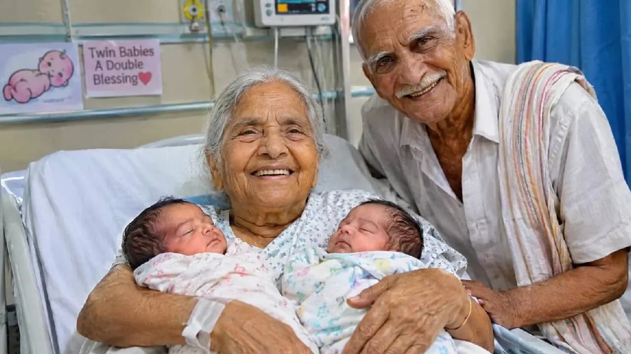 Viral news: 74 Year Old Indian Woman Gives Birth to Twins Via IVF
