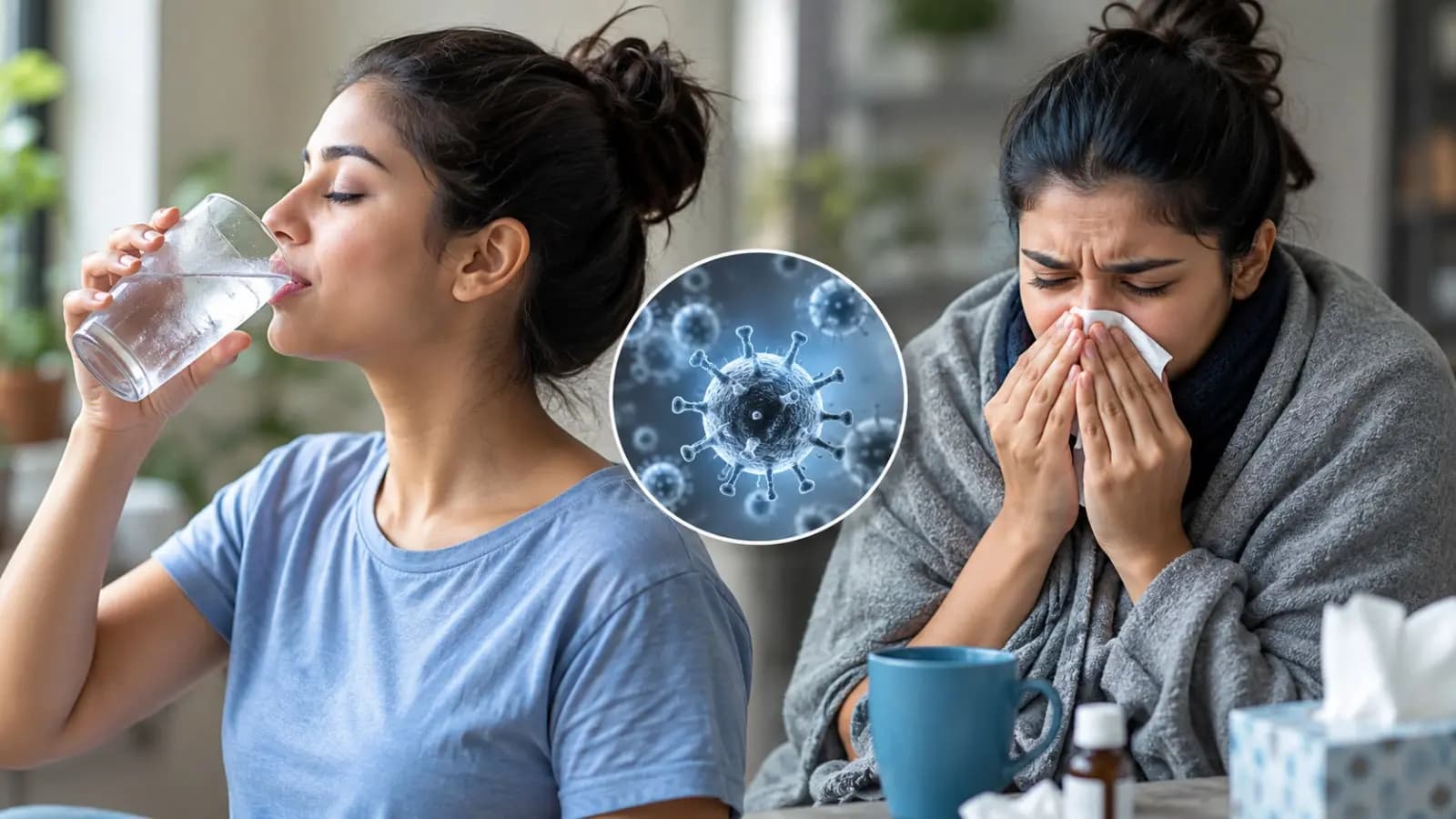 Rhinovirus Common Cold Myths: Does Drinking Cold Water Cause Coughs and Sore Throat?