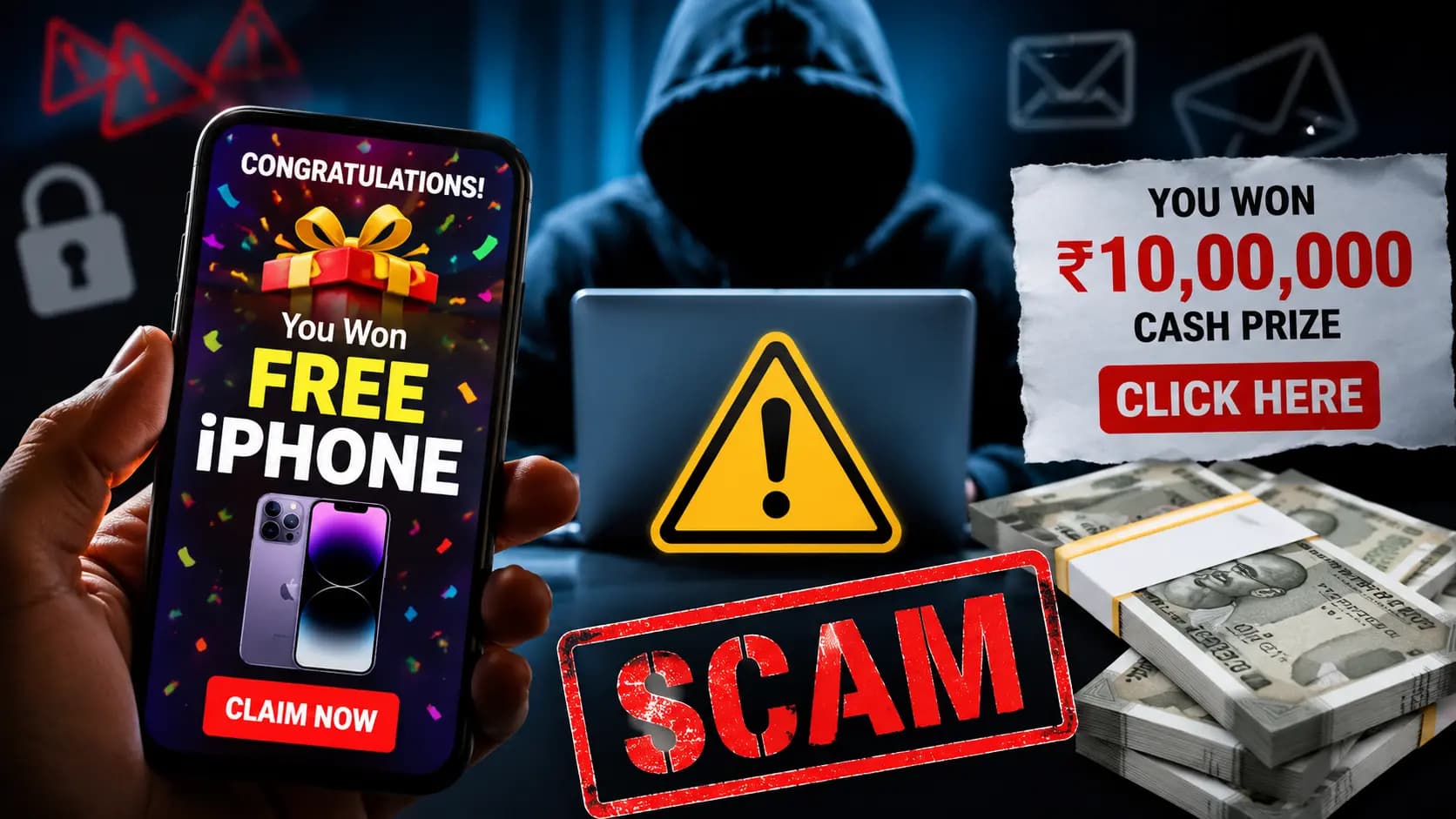 Social Media Giveaway Fraud Trap: Free Iphone or Cash Prize offer, You lost Everything Within Second