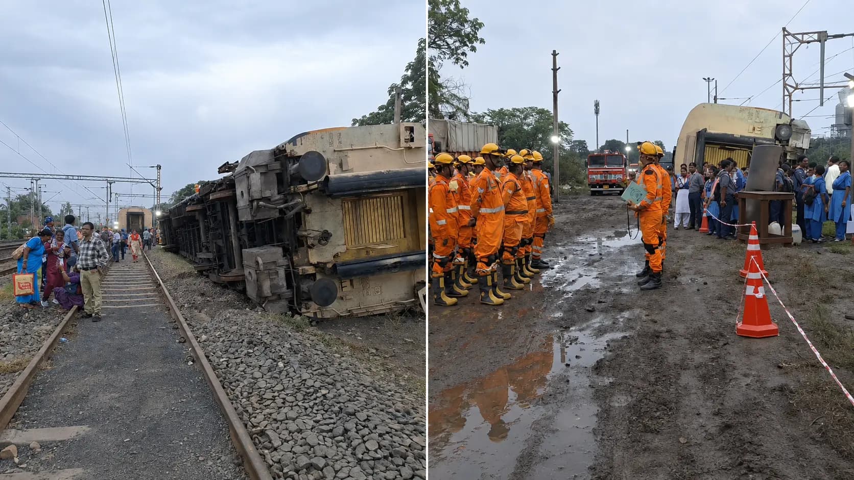 ​Train Derailment in Kakinada: Eastern Railway Conducts Emergency Rescue Drill