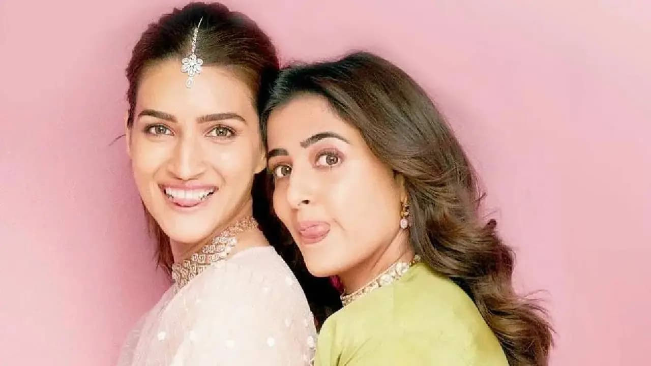 Kriti Sanon takes dig at trolls while celebrating rakshabandhan with sister Nupur Sanon