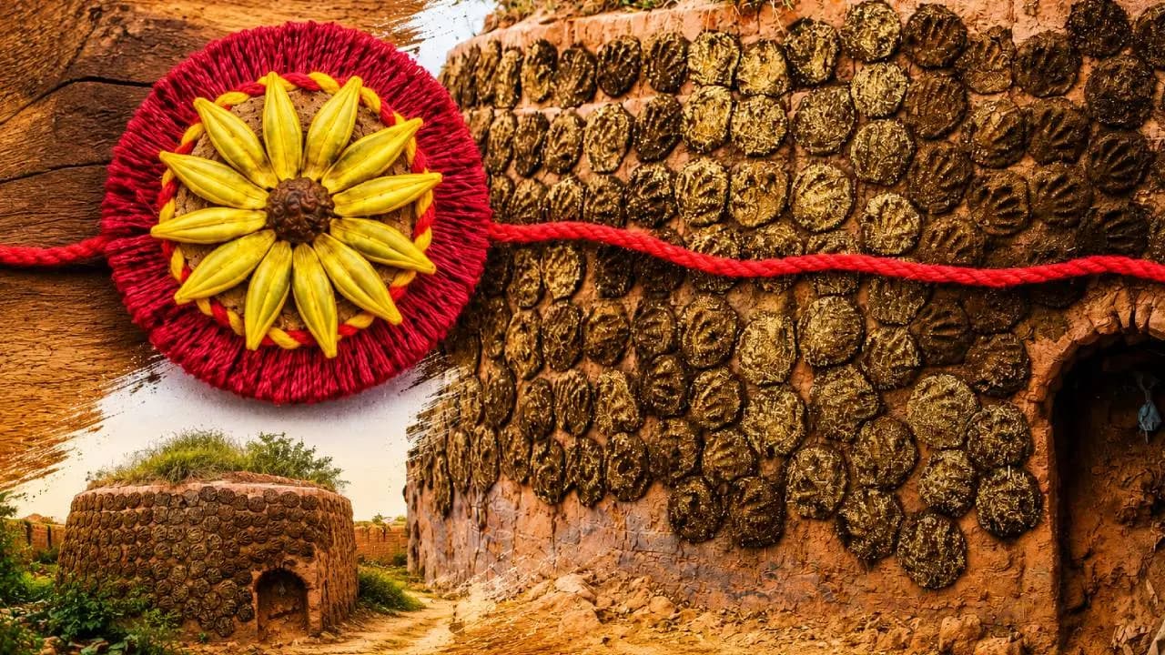 Eco friendly rakhi made by Cow dung in Surat
