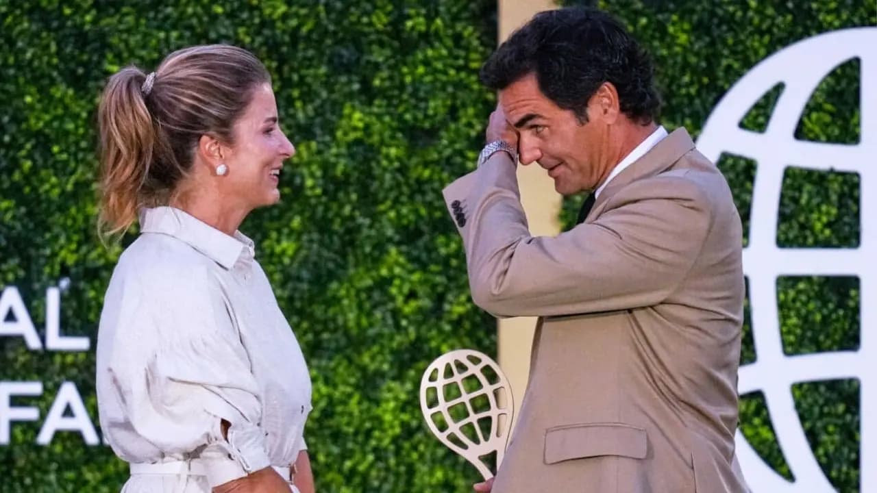 Mirka Federer introduced Roger Federer at his International Tennis Hall of Fame induction with a deeply personal speech