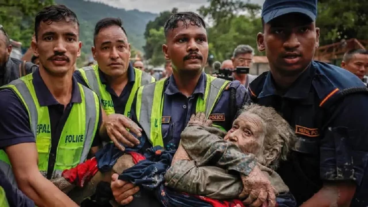 Nepal Flash Flood: How a 97 Year Old Woman Cheated Death, She Was Pulled Alive From Rubble