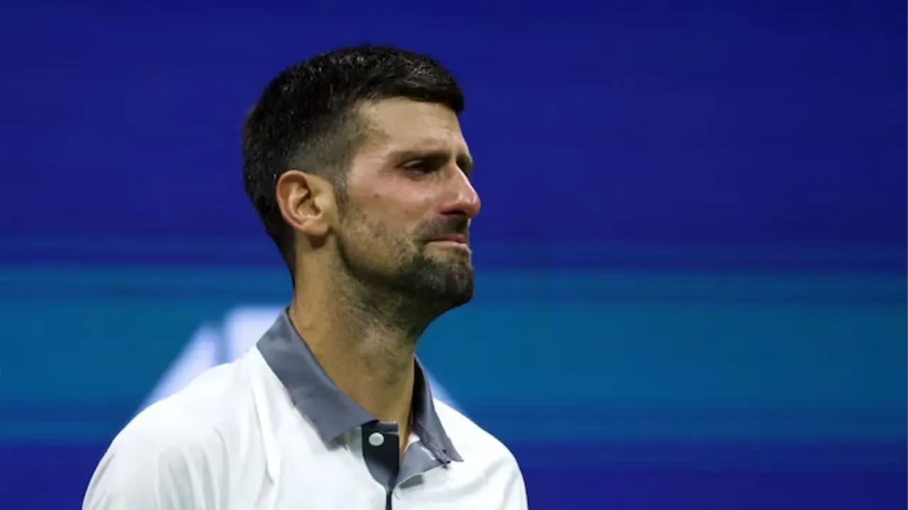 Novak Djokovic breaks down in tears after shocking US Open First Round defeat to unseeded Argentine in Five Set Thriller