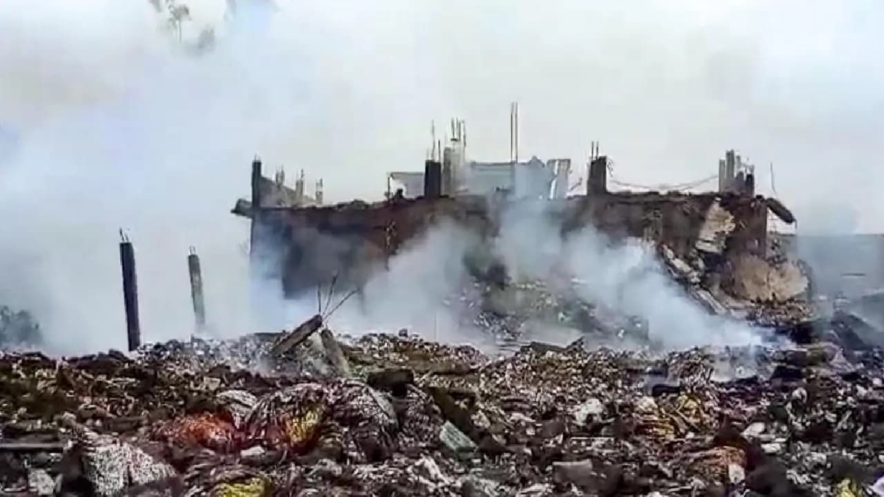 Blast At Firecracker Factory In Kaushambi 5 Killed 18 Injured