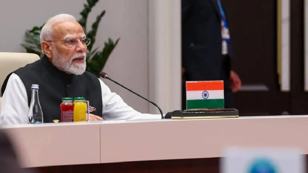 PM Modi Strong Comment On Terror At SCO With Pakistan PM In Attendance