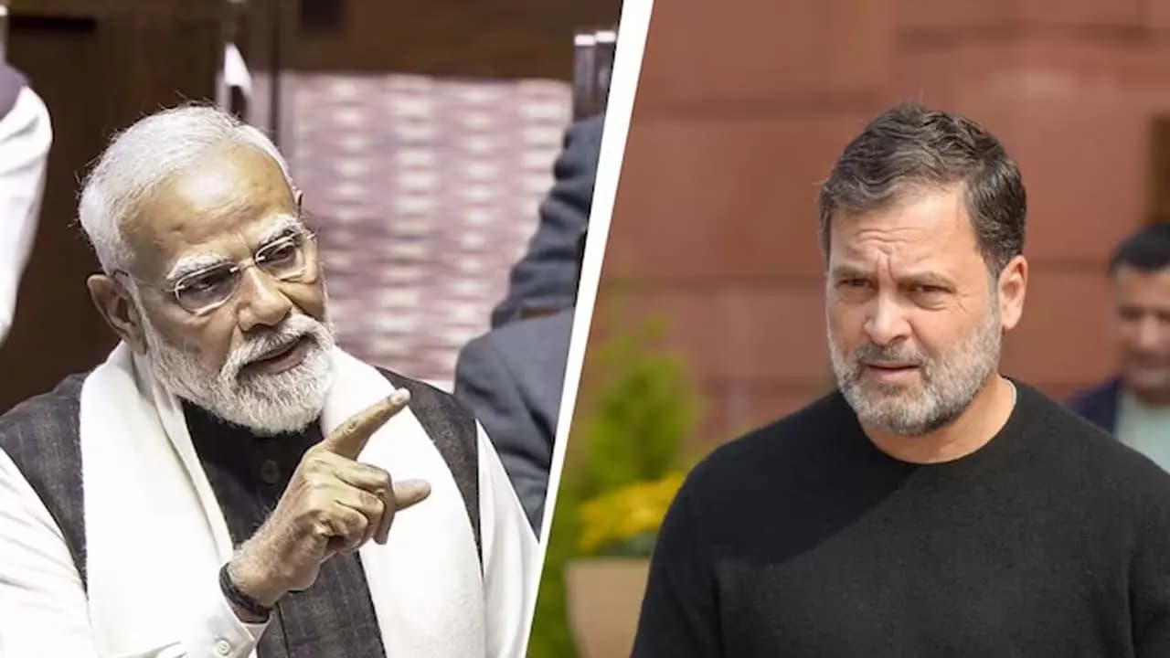 Modi Attacks Rahul Gandhi: Jhut Ki Gunj after the Indias economic success Modi now takes sharp aim at Rahul Gandhi