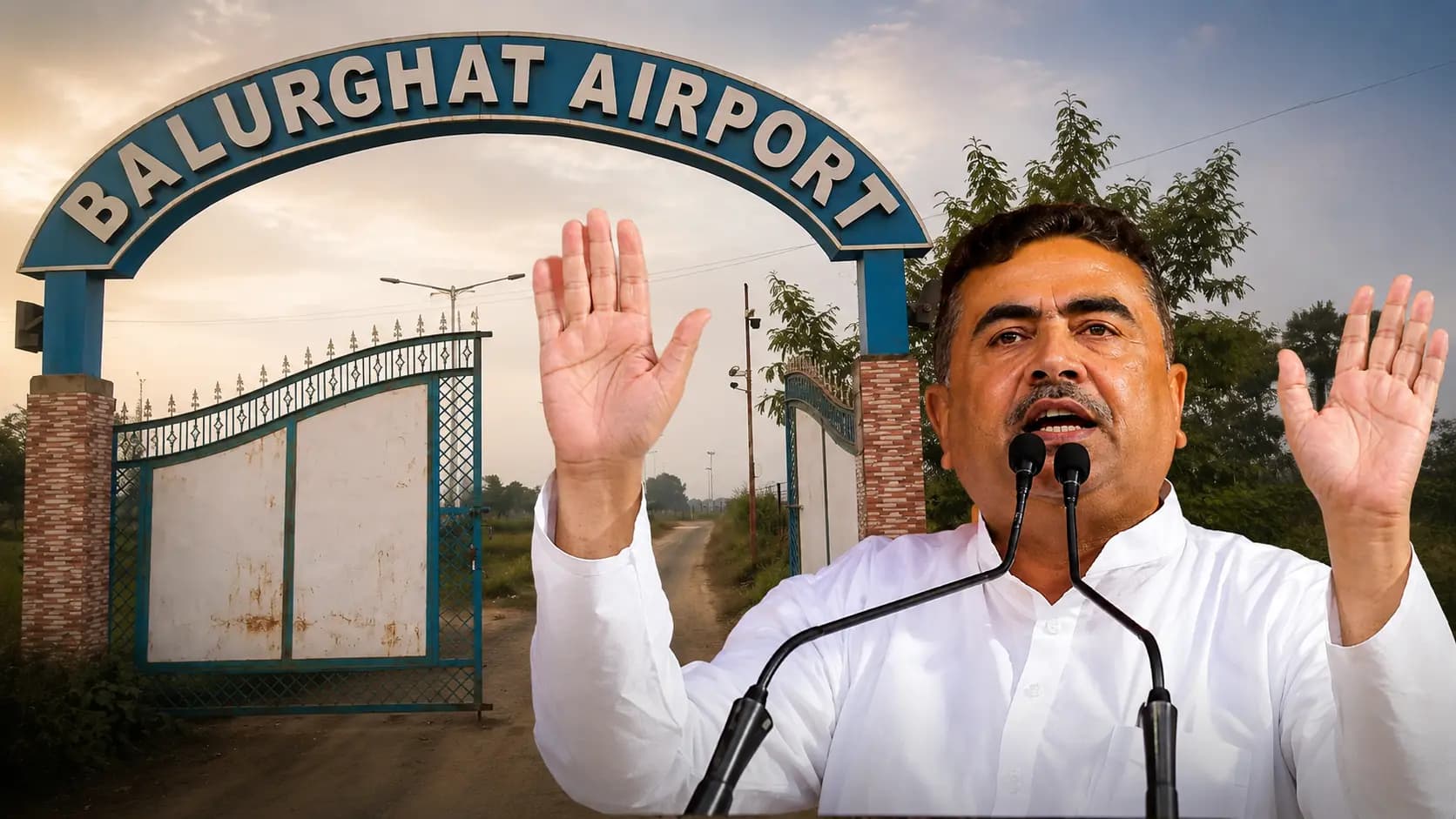 Balurghat Airport: CM Suvendu Adhikari keen on launching 72 seater flight services from Balurghat Airport inspects infrastructure and directs expansion 