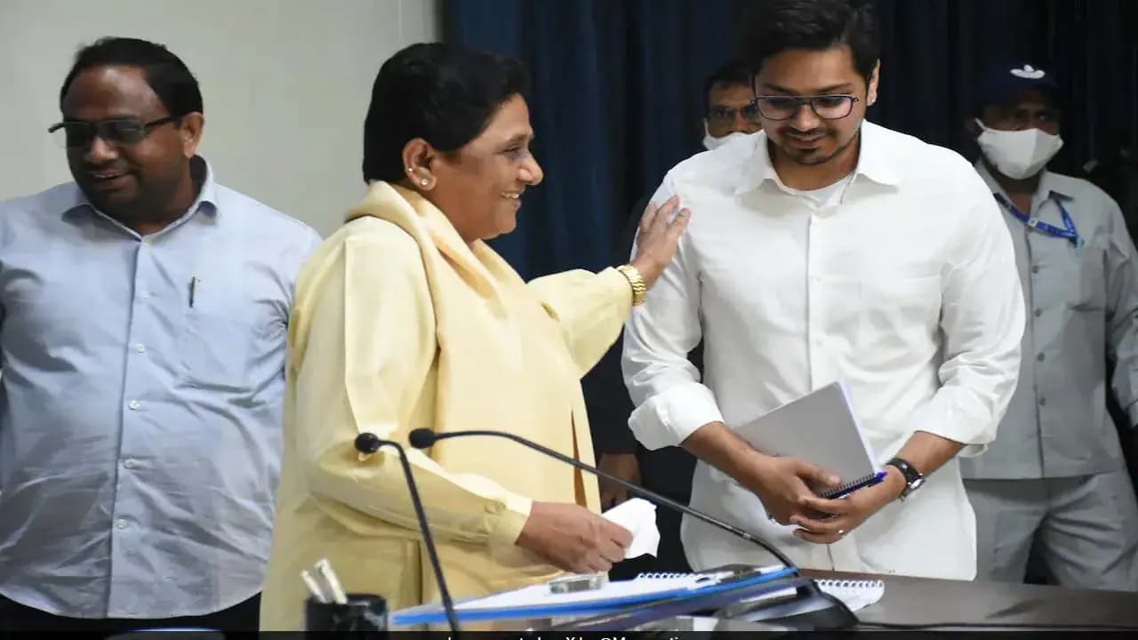 Strong Acction: Mayawati removes nephew Akash Anand as BSP National Coordinator