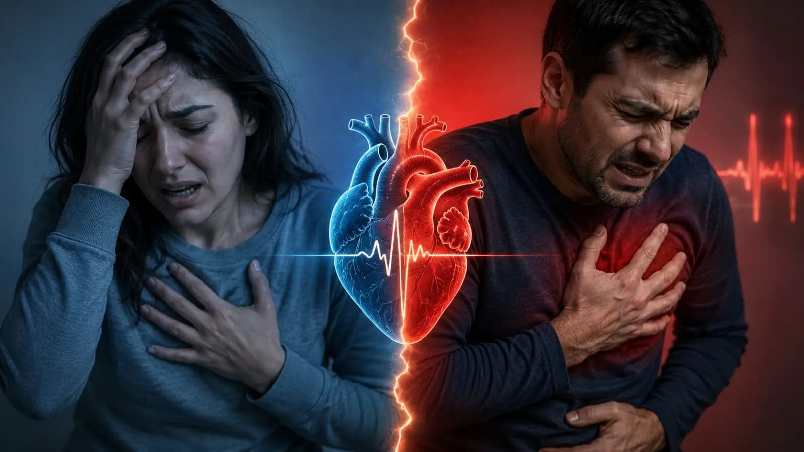 Heart Attack vs Anxiety Symptoms: How to Identify Chest Pain and Sudden Breathlessness