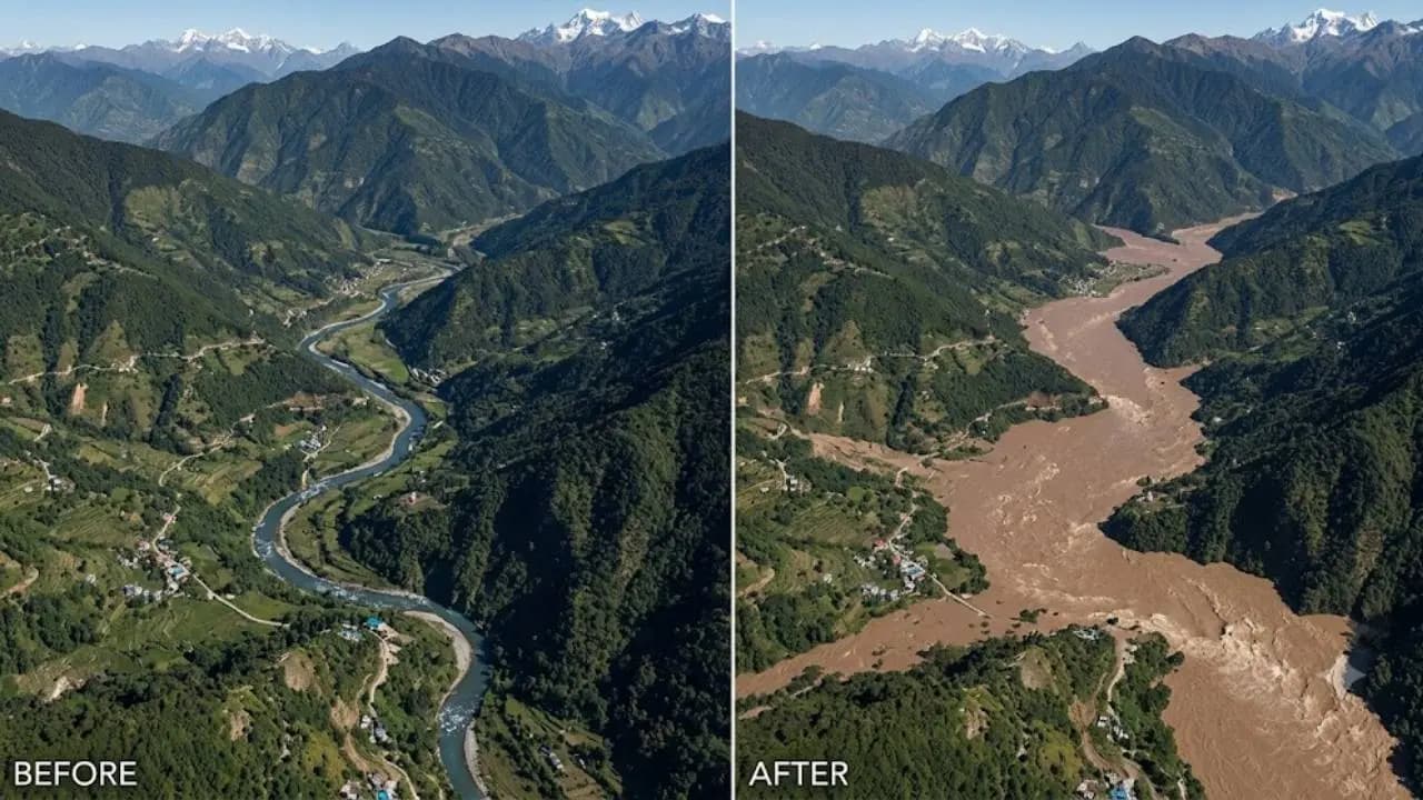 Nepal Flood Disaster: Trishuli River Swells Sixfold as Devastating Flash Floods Transform the Himalayan Landscape