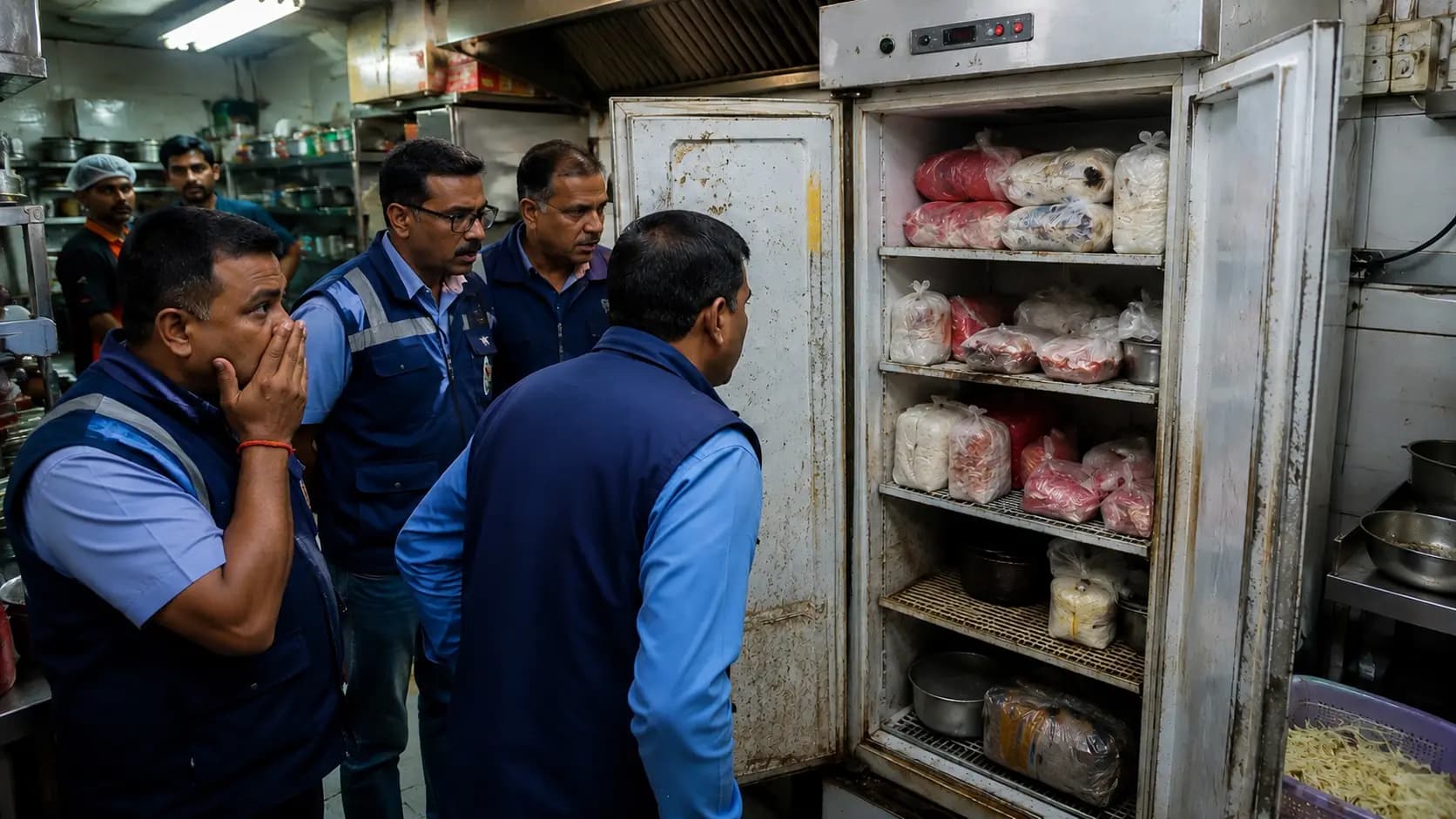 KMC Raids Famous Park Street Eateries Mogambo and Don Giovanni's Rotten Food Discarded