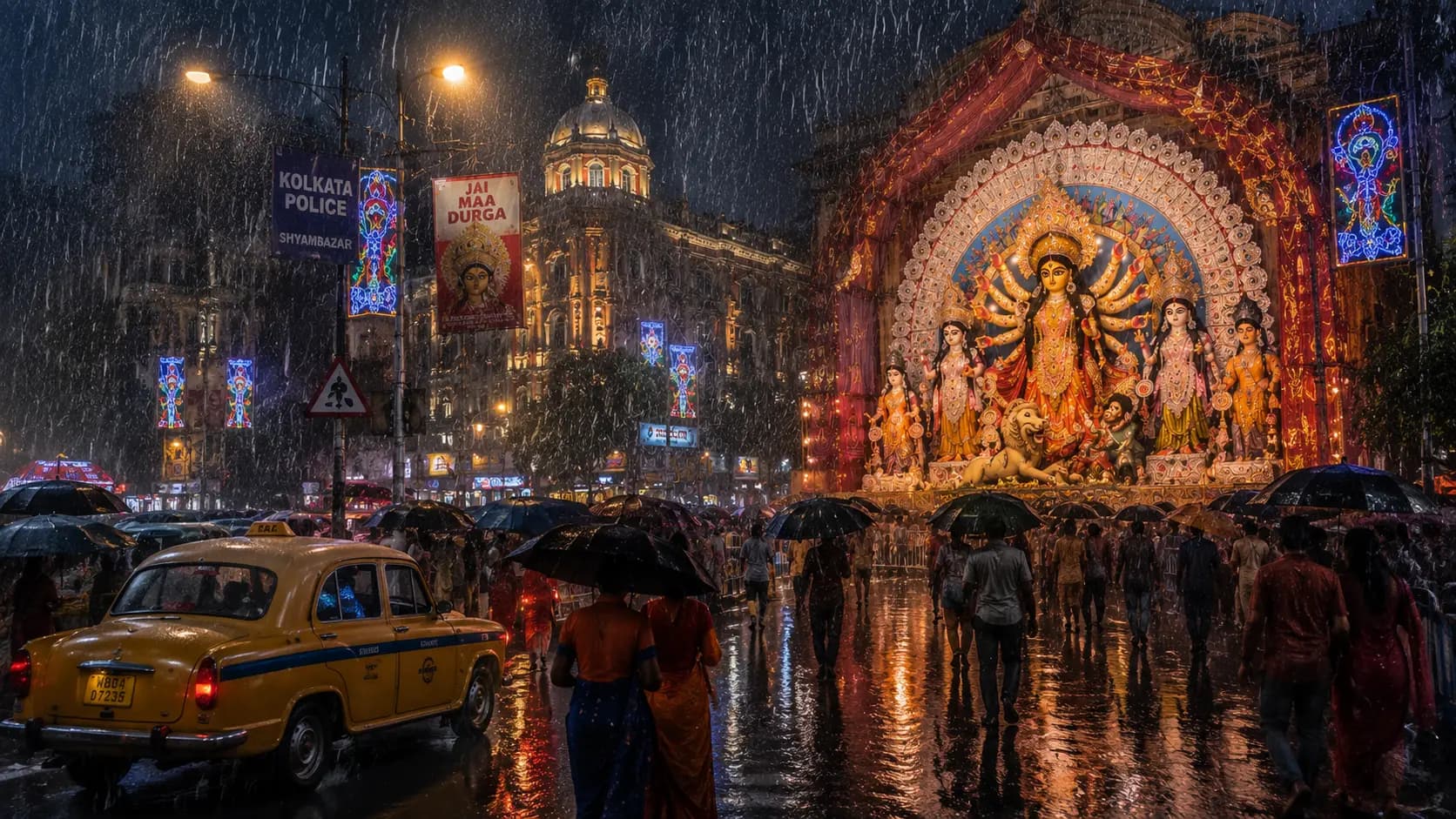 Kolkata Durga Puja Weather: Heavy Rainfall, Thunderstorms, Cyclone Forecast For Kolkata, South Bengal Districts During Durga Puja 2026