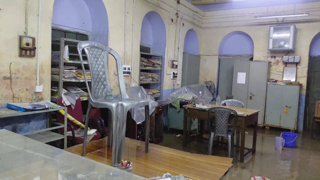 This Government Office Works Pending After Heavy Rain, As Leaking Roof Is Disrupting Official Works 