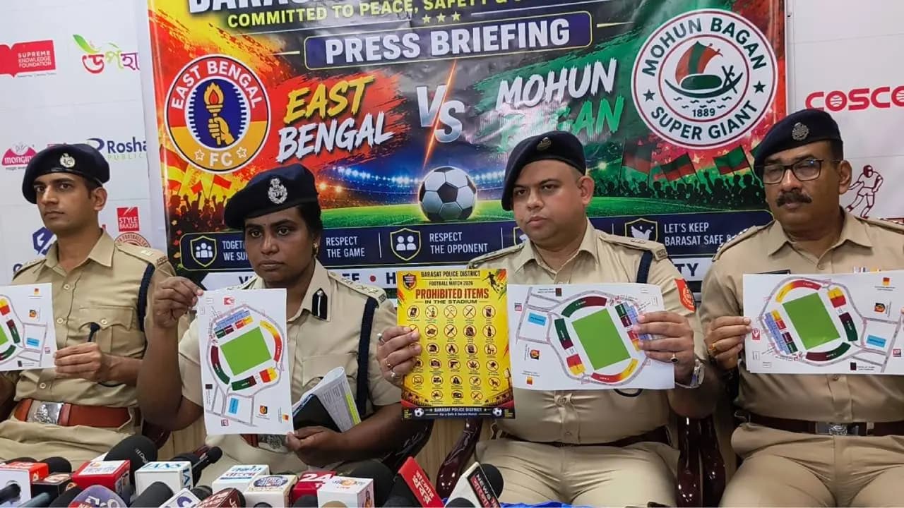 Barasat Derby Security Tightened: 1100 Police Personnel, Including 6 Additional SPs, Deployed