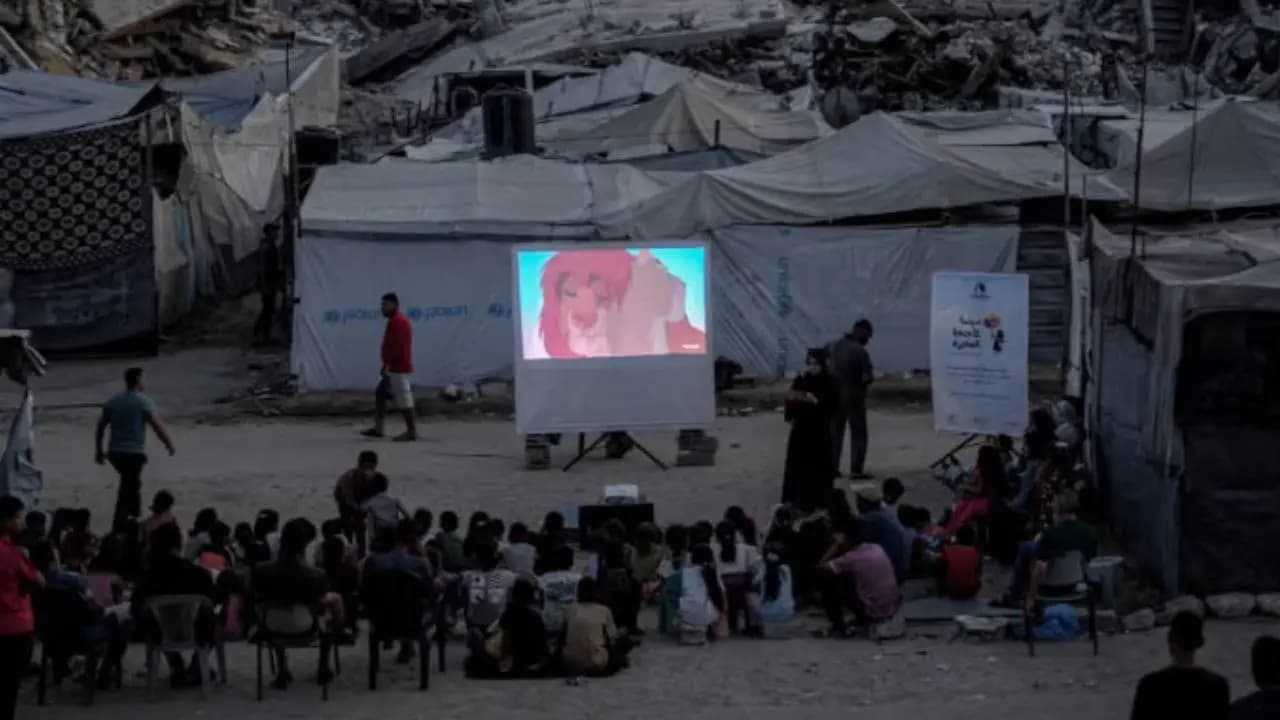 Gaza kids watched The Lion King