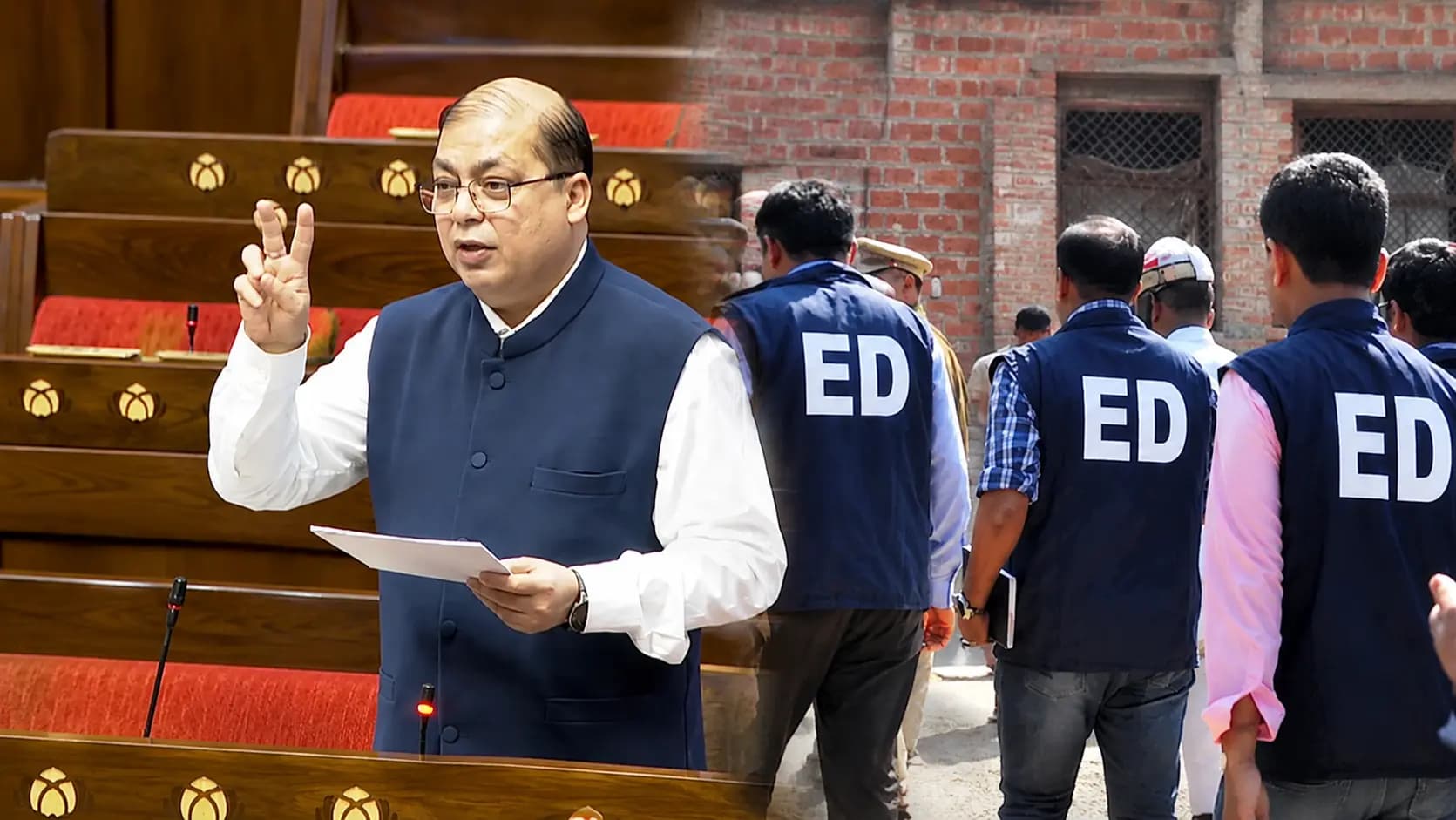 ED Raid: After 24 hours Enforcement Directorate officials emerged from MP Nadimul Haques office following a search 