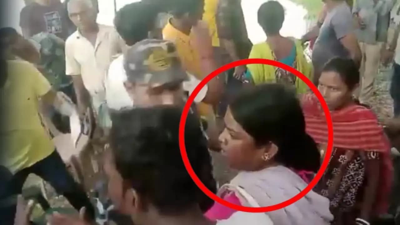 BJP MLA Rekha Patra involved in a confrontation over land dispute