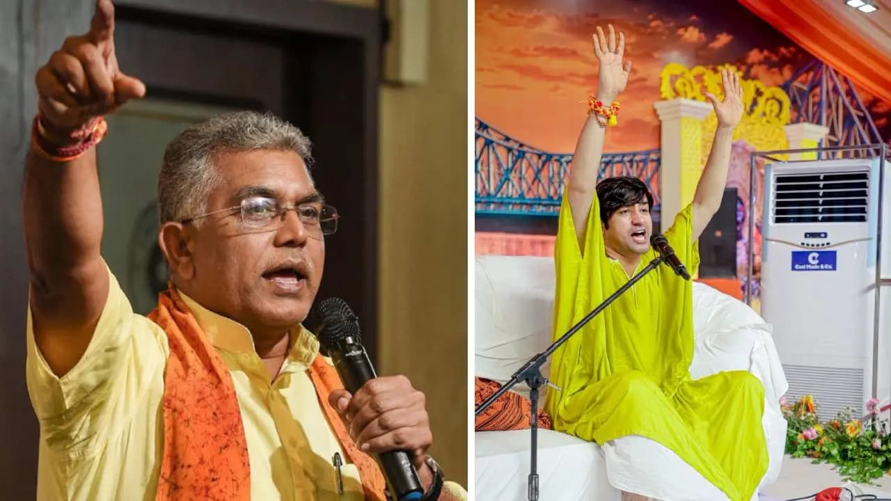 Bageswar Baba: Dilip Ghosh Reaction on Bageswar Baba Viral Comment on Durga Puja
