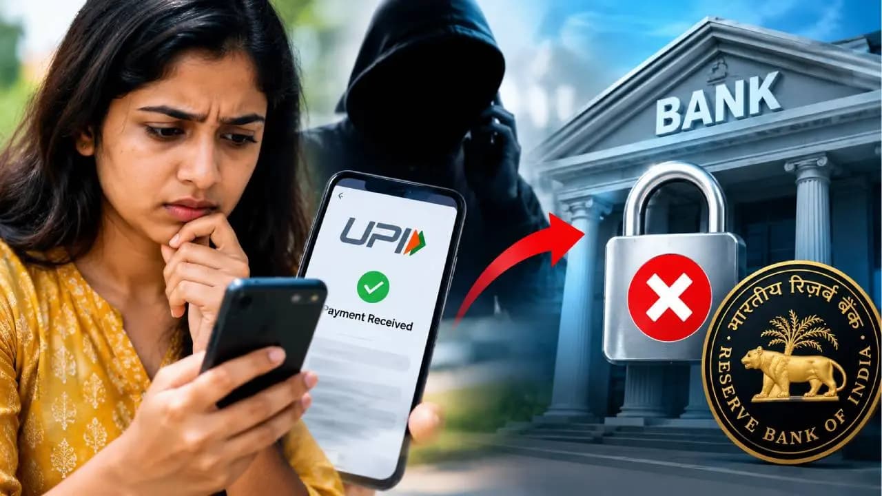 RBI New Rules on UPI Scam: Can Bank Freeze Your Entire Account Over a Disputed Payment? 