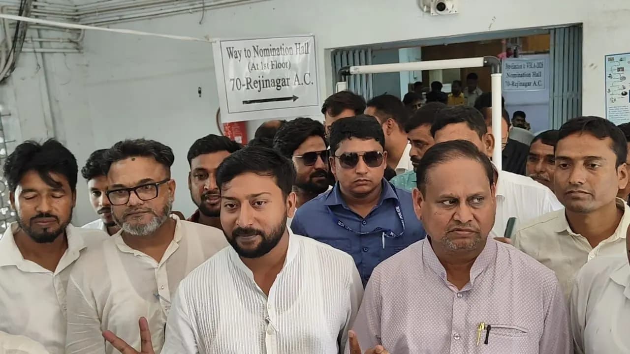Rejinagar Bypoll 2026: Humayuns son Rabin files nomination papers accompanied by his father in Rejinagar Bypoll