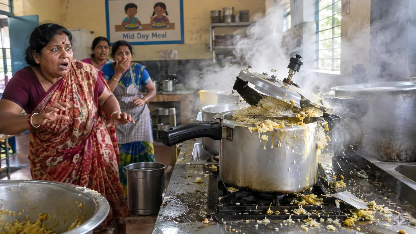 Pressure Cooker Explodes During Mid-Day Meal, Students Injured In Maharashtra