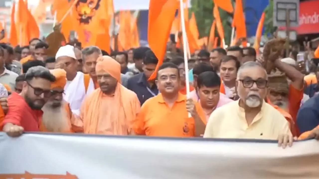 Suvendu Adhikari Joins Gerua Yatra: West Bengal CM issues fresh warning from Jadavpur promises a three-day-long recitation of the Vedas 