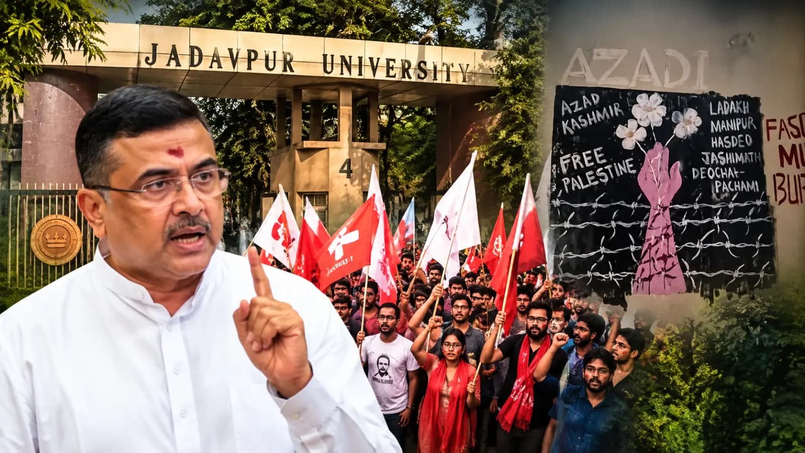Suvendu Adhikari On JU: West Bengal CM issues a stern warning from the Assembly to the Leftists at Jadavpur University 
