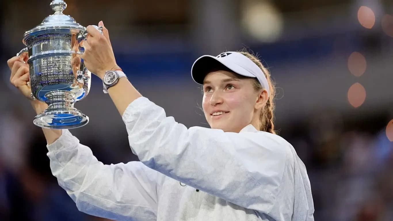  Elena Rybakina beat defending champion Aryna Sabalenka to win her maiden US Open title