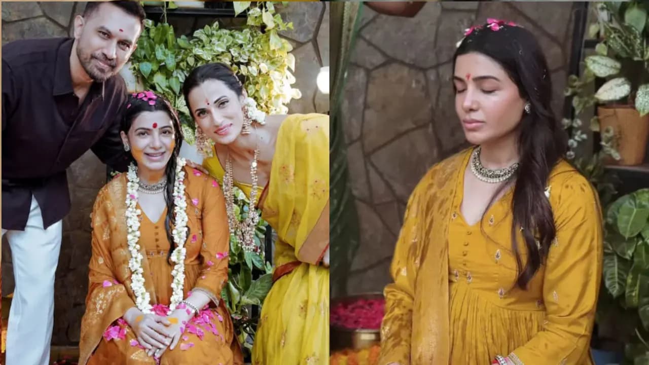 Samantha Ruth Prabhu Shares Baby Shower Pics With Raj Nidimoru At Sadhguru's Isha Foundation