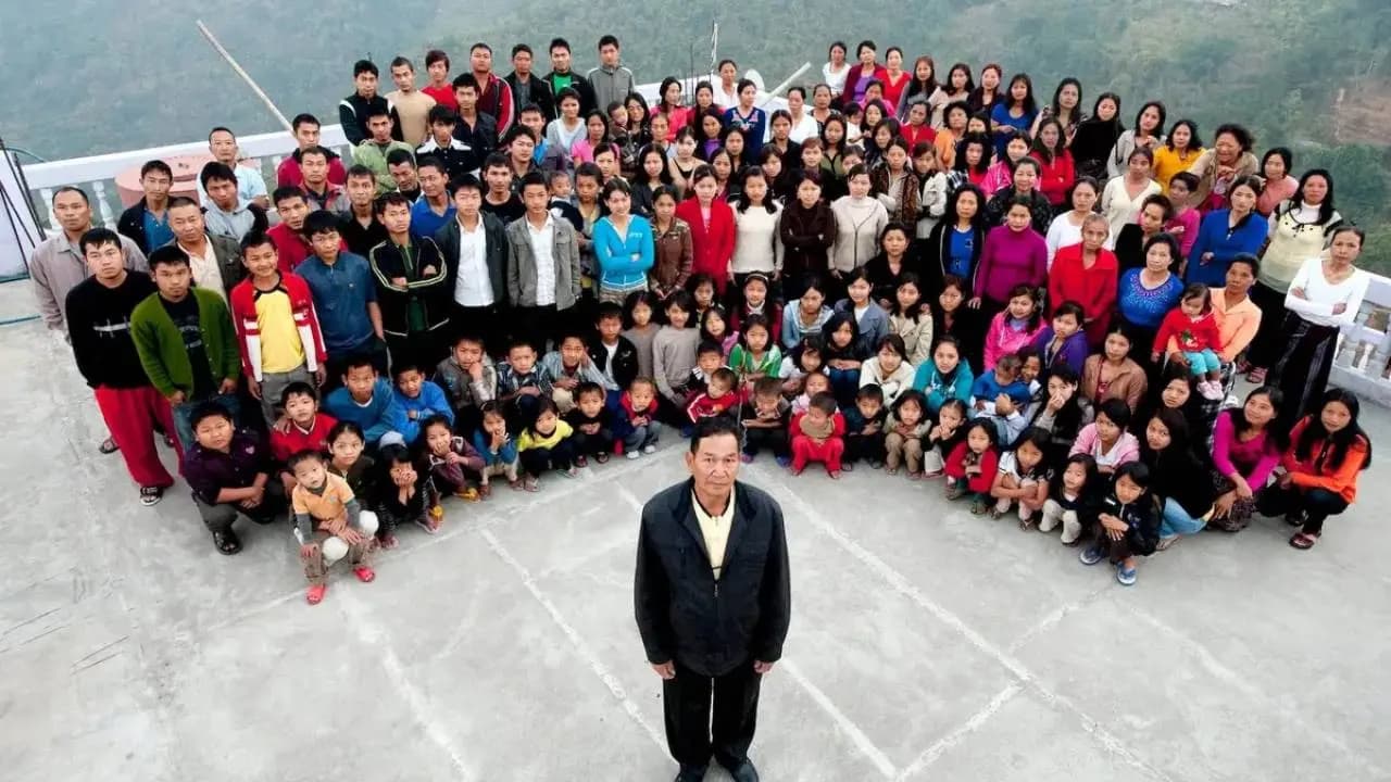Ziona Chana Mansion in Mizoram Remained Home to World s Largest Family 39 Wives 94 Children
