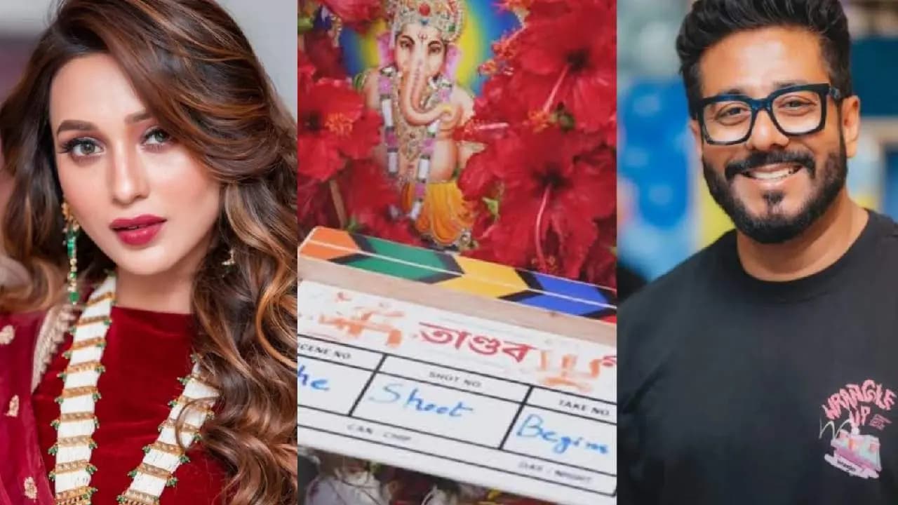 Mimi chakraborty started shooting of Tandov produced by Raj Chakraborty 