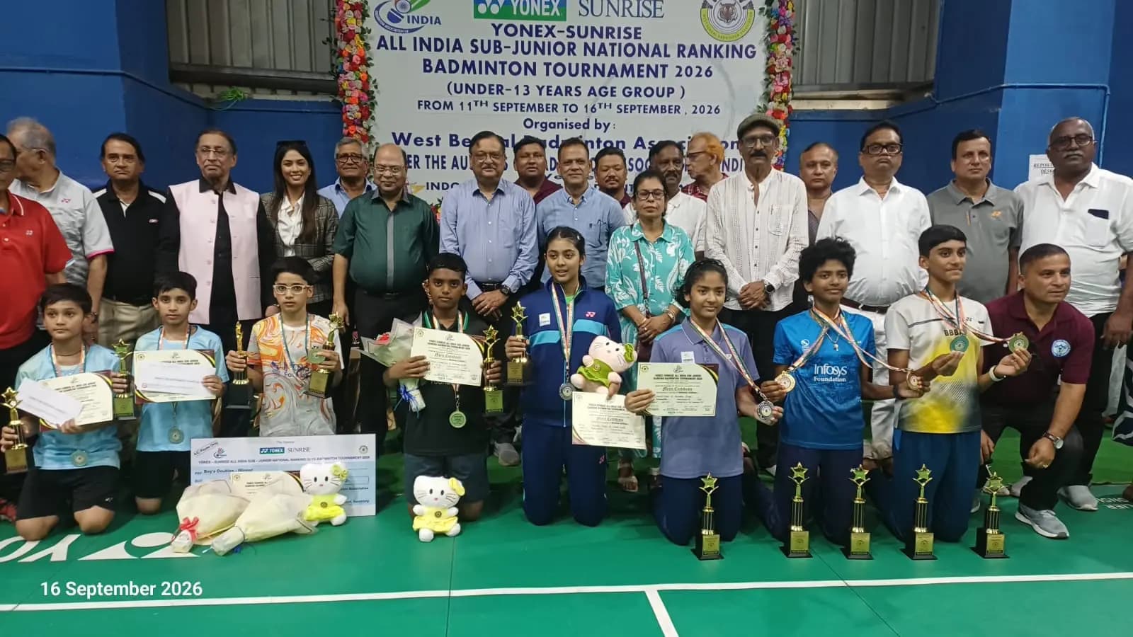 A thrilling finish to the National Sub Junior Badminton 2026 in Harinavi