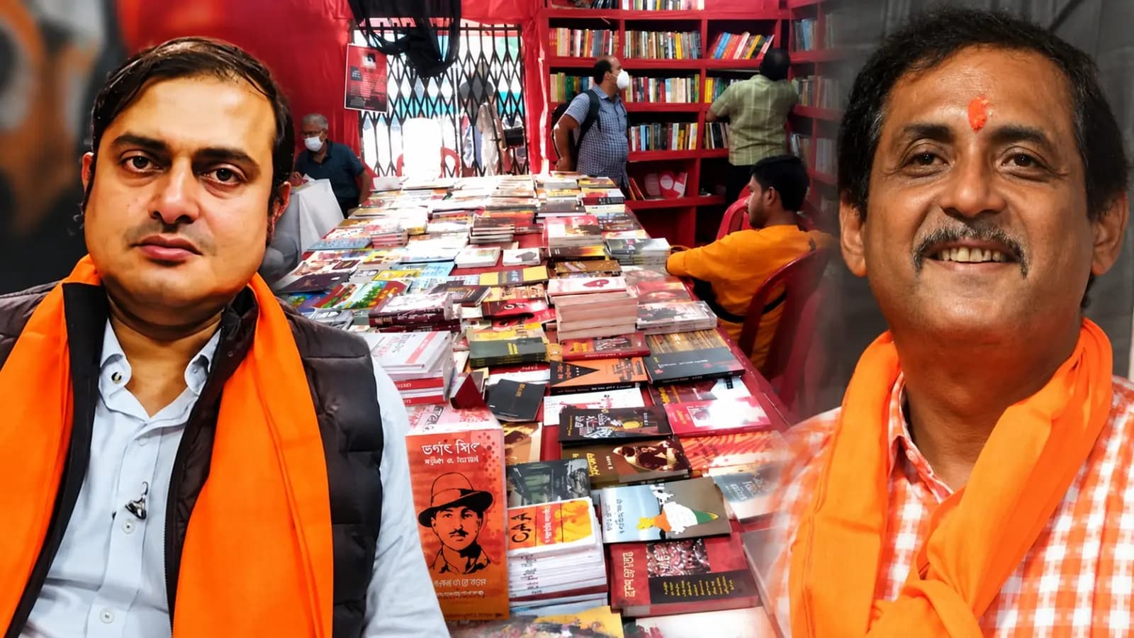Here what BJP leaders  Sajal Ghosh ShankuDeb Panda saying about allowing the CPM book stall during Durga Puja