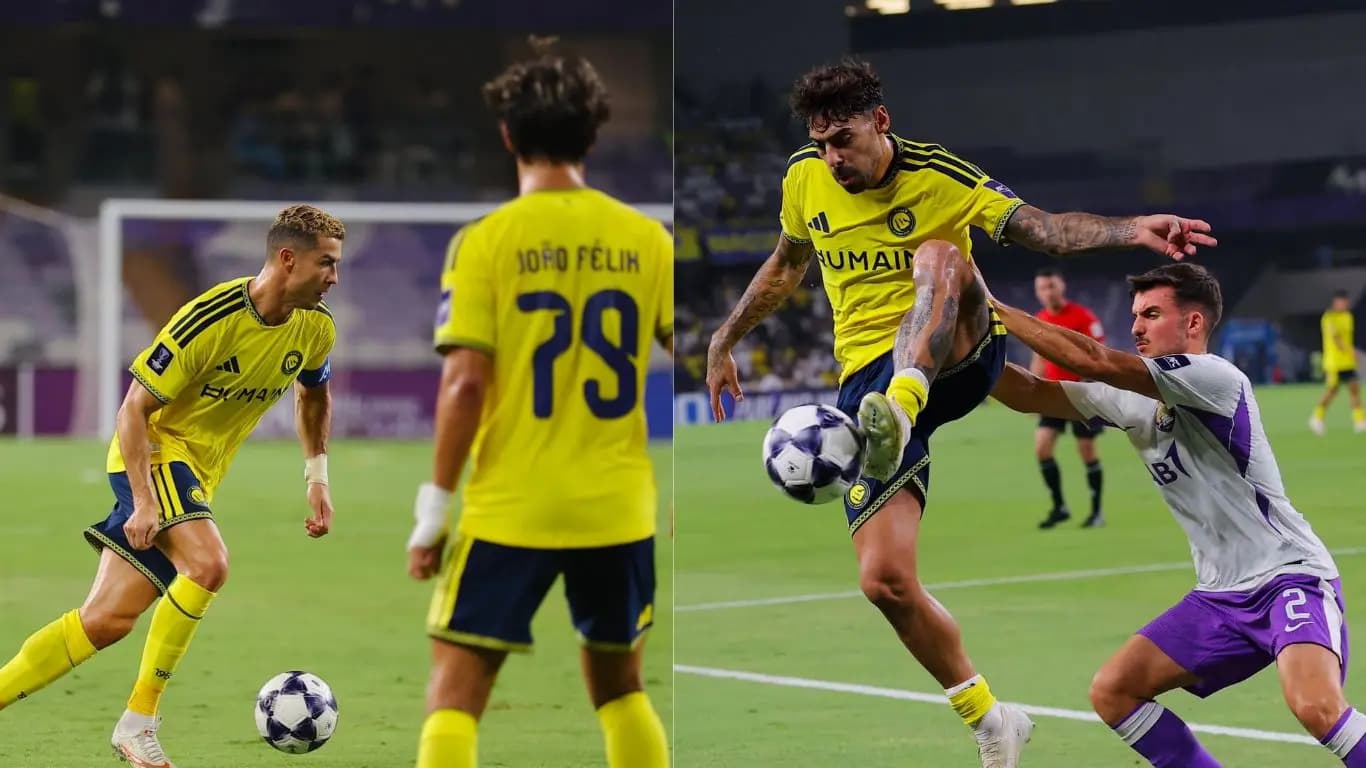 Frustrated Cristiano Ronaldo involved in bizarre clash with Argentine midfielder during Al Nassrs defeat