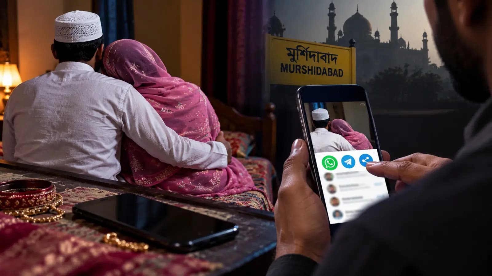 Panchayat Pradhans husband  leaked Photos of private moments with wife at Murshidabad then this incidnet happened 