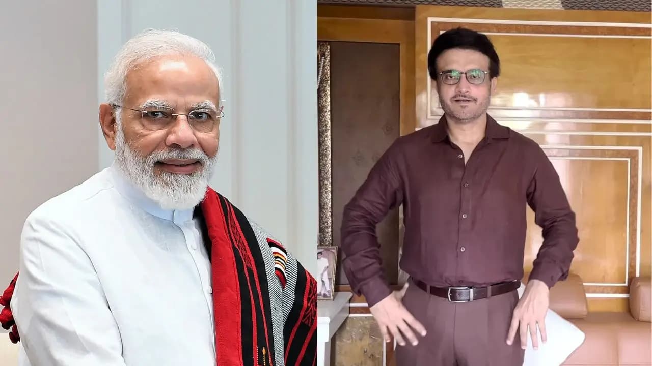 Former India Captain Sourav Ganguly wishes Prime Minister Narendra Modi a very happy birthday
